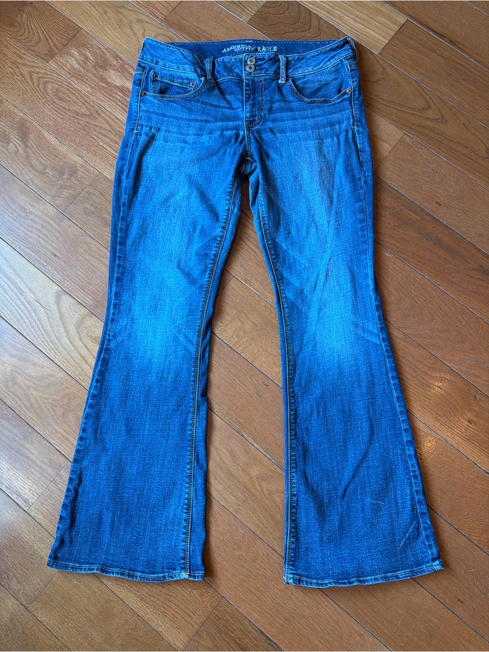 American Eagle Outfitters Medium Blue Artist Flare Jeans 12R